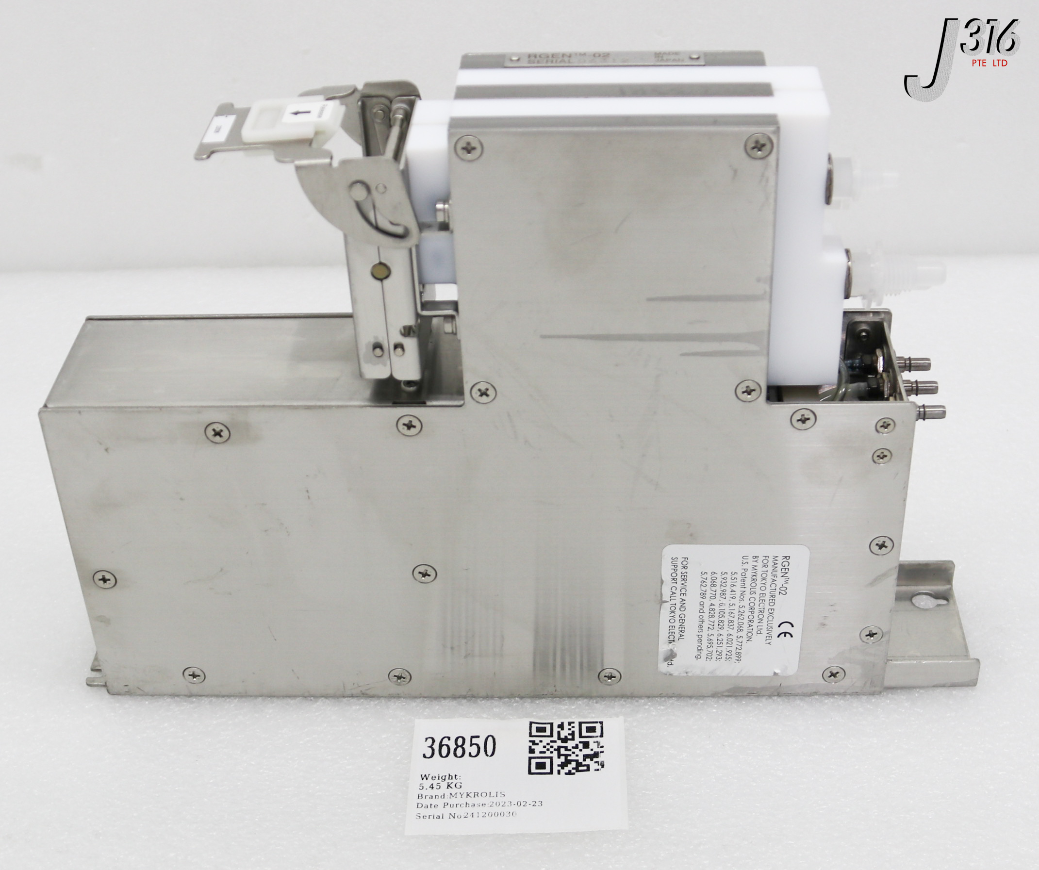 36850 MYKROLIS PHOTORESIST PUMP, TOKYO ELECTRON 5011-000005-13 36850 MYKROLIS PHOTORESIST PUMP, TOKYO ELECTRON 5011-000005-13